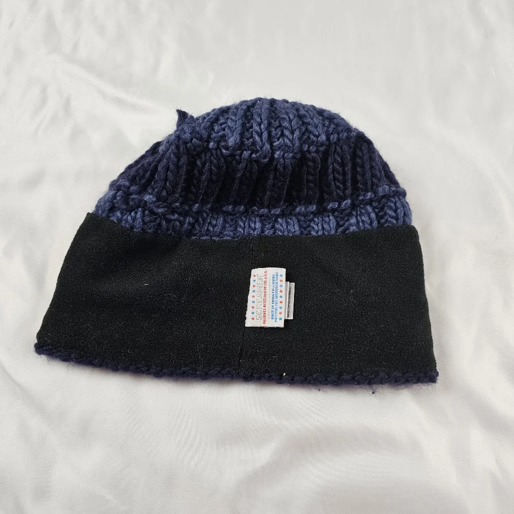 Screamer Knitted Beanie Blue Acrylic